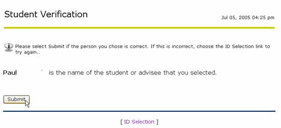 student verification