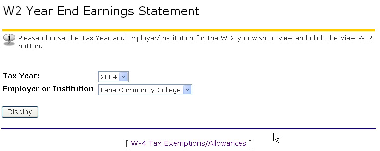 w2 year end earnings statement